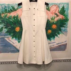 MAJE new mini dress white - ecru